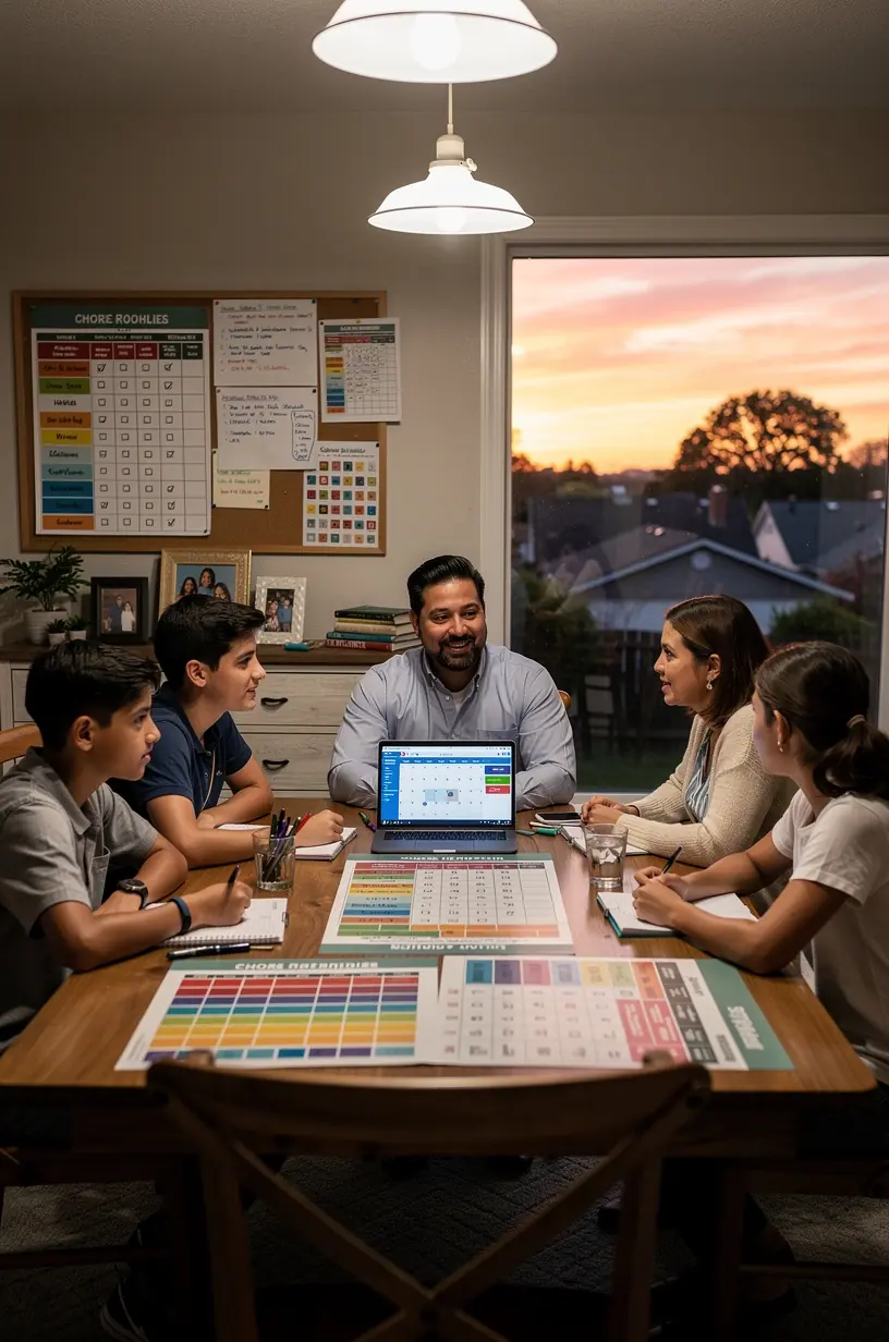 Professional business transformation illustration